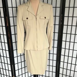 Evan Picone Jacket & Matching Skirt in Khaki 8